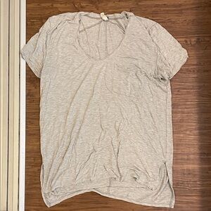 Grey free people tshirt